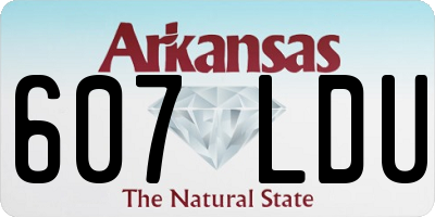 AR license plate 607LDU