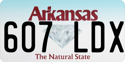 AR license plate 607LDX