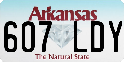 AR license plate 607LDY