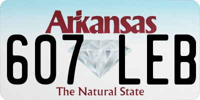 AR license plate 607LEB