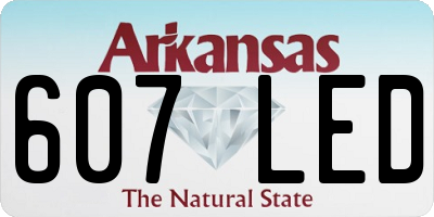 AR license plate 607LED