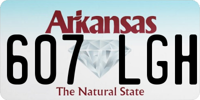 AR license plate 607LGH