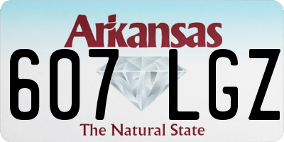 AR license plate 607LGZ