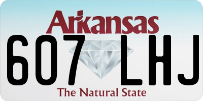 AR license plate 607LHJ