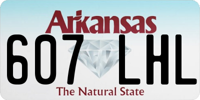AR license plate 607LHL