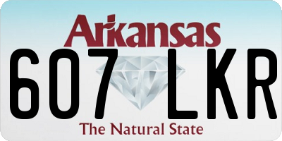 AR license plate 607LKR