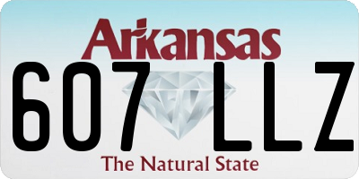 AR license plate 607LLZ