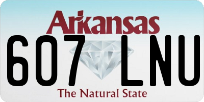 AR license plate 607LNU