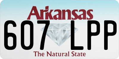AR license plate 607LPP