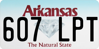 AR license plate 607LPT