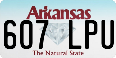 AR license plate 607LPU