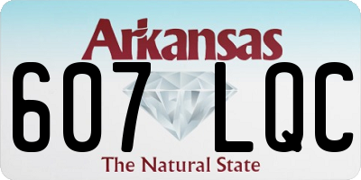 AR license plate 607LQC