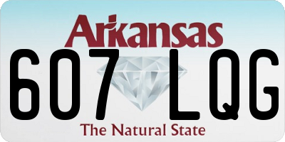AR license plate 607LQG