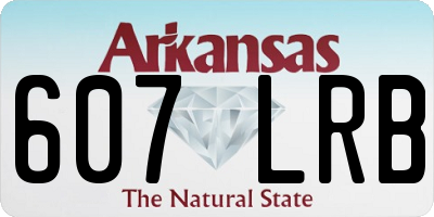 AR license plate 607LRB