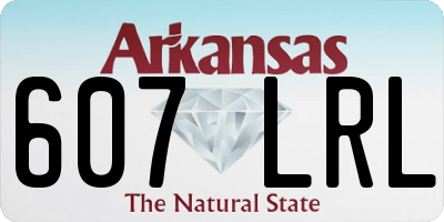 AR license plate 607LRL