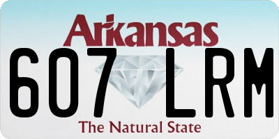 AR license plate 607LRM