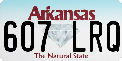 AR license plate 607LRQ
