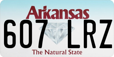 AR license plate 607LRZ