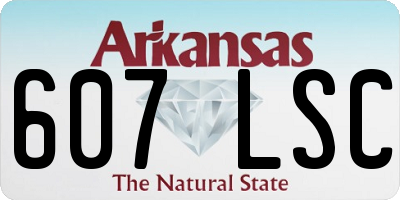 AR license plate 607LSC