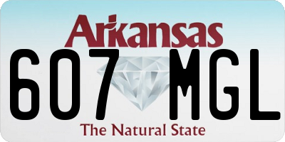 AR license plate 607MGL