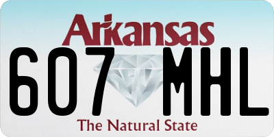 AR license plate 607MHL