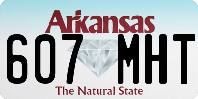 AR license plate 607MHT