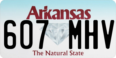 AR license plate 607MHV
