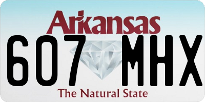 AR license plate 607MHX