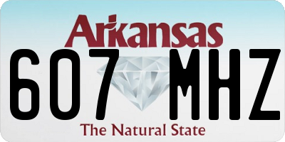 AR license plate 607MHZ