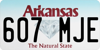 AR license plate 607MJE