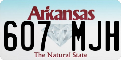 AR license plate 607MJH