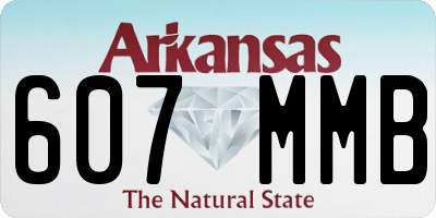 AR license plate 607MMB