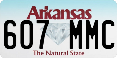 AR license plate 607MMC