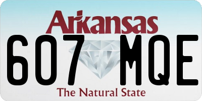 AR license plate 607MQE
