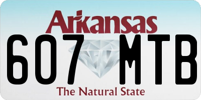 AR license plate 607MTB