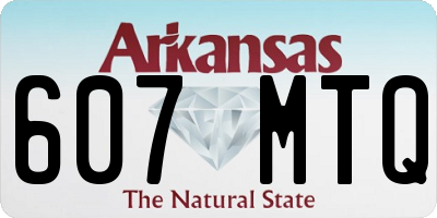 AR license plate 607MTQ