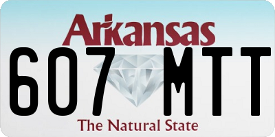 AR license plate 607MTT