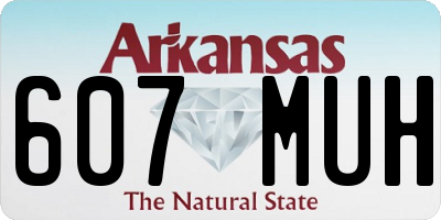 AR license plate 607MUH
