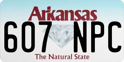AR license plate 607NPC