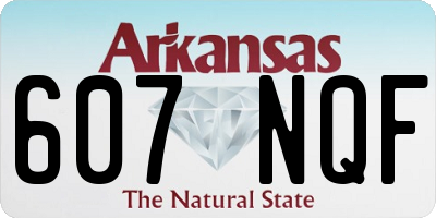 AR license plate 607NQF