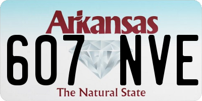AR license plate 607NVE