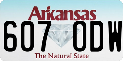 AR license plate 607ODW