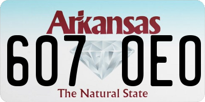 AR license plate 607OEO