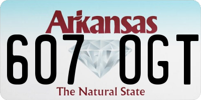 AR license plate 607OGT
