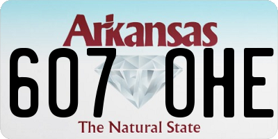 AR license plate 607OHE