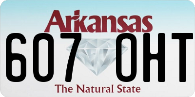 AR license plate 607OHT