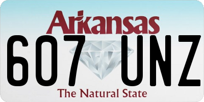 AR license plate 607UNZ