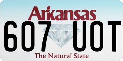 AR license plate 607UOT