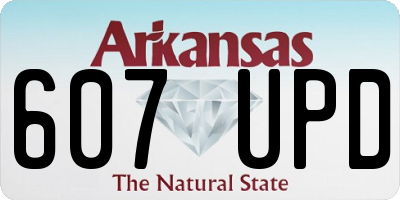 AR license plate 607UPD