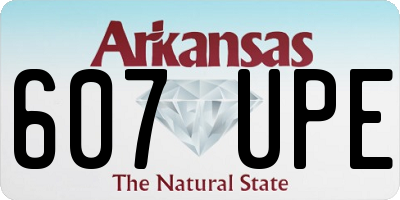 AR license plate 607UPE